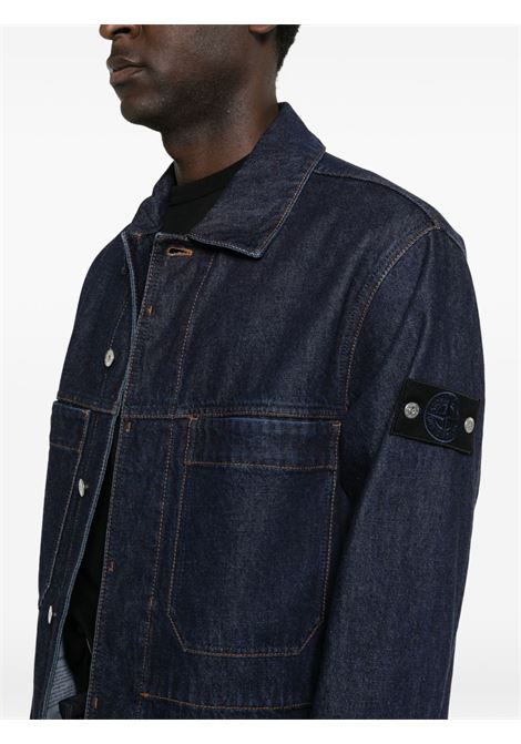 giacca denim-rinsed uomo indigo STONE ISLAND | L1S14 4100006 S00J7VJ201